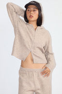 Cozy Double Zip Knit Hoodie