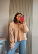 BUTTER SOFT COLLARED KNIT SWEATER