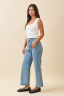 Vintage High Waist Wide Leg Denim