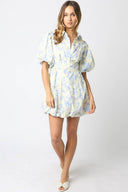 Emily Floral Puff Dress