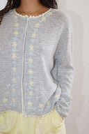 Daisy Detail Knit Cardigan