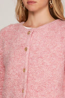THE LUXE POCKET CARDIGAN (BLUSH)