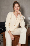 THE LUXE POCKET CARDIGAN (CREAM)