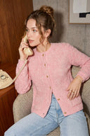 THE LUXE POCKET CARDIGAN (BLUSH)