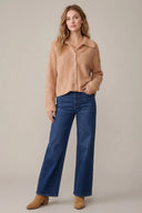 BUTTER SOFT COLLARED KNIT SWEATER