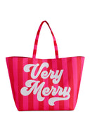 "VERY MERRY" CHRISTMAS TOTE