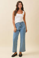 Vintage High Waist Wide Leg Denim