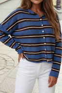 The Blue Mocha Stripe Cardigan