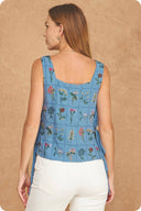 The Bloom Babe Tie Tank Top