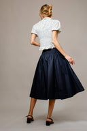 Tini Polka Dot Smocked Top