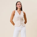 The Fav Sleeveless Sinched Top