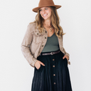 Brown Denim Shacket