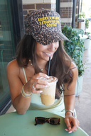 Sorry I'm Late Leopard Trucker Hat