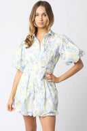 Emily Floral Puff Dress
