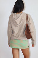 Cozy Double Zip Knit Hoodie