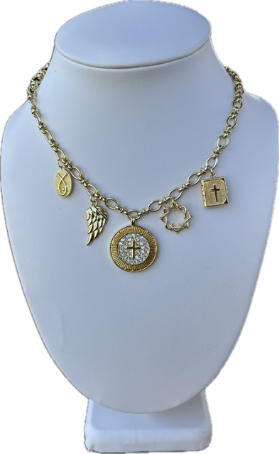 Faith Filled Charm Necklace