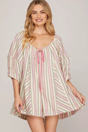 The Blush & White Drift Romper