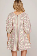 The Blush & White Drift Romper