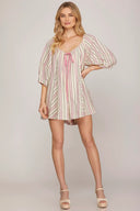 The Blush & White Drift Romper