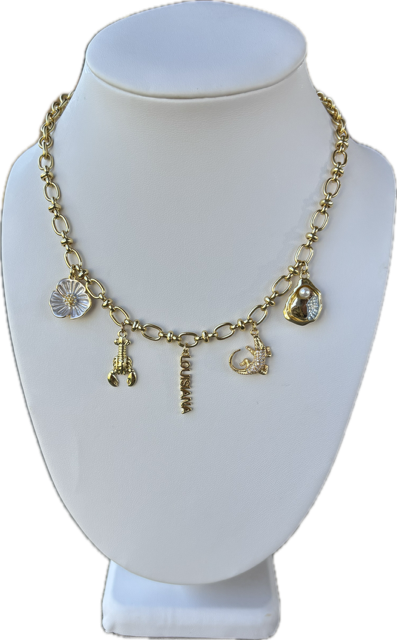 Louisiana Girl Charm Necklace