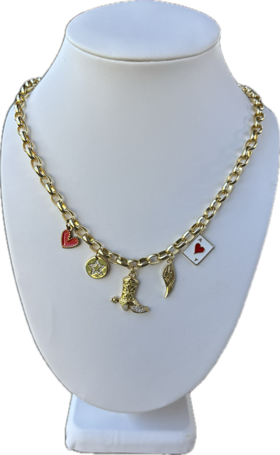 Lucky Cowgirl Charm Necklace