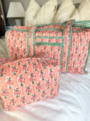 Quilted Vintage Pattern Duffel