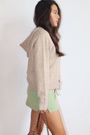 Cozy Double Zip Knit Hoodie