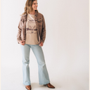 Brown Denim Shacket