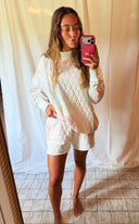The Pastel Quilt Mockneck