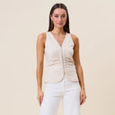 The Fav Sleeveless Sinched Top