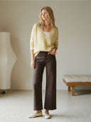 High Rise Chicory Coffee Jeans